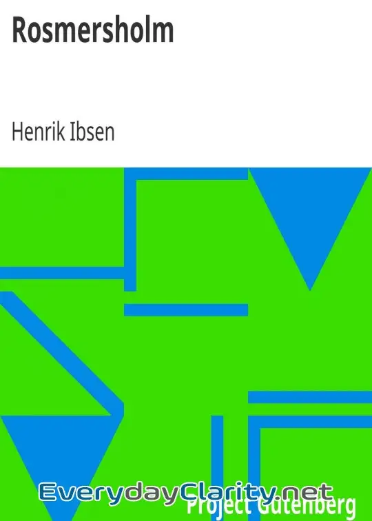 Book cover: Rosmersholm