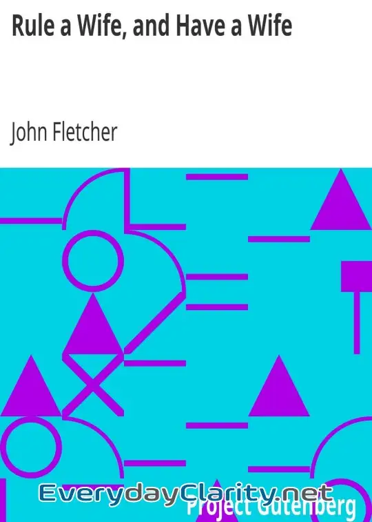 Book cover: Rule A Wife, And Have A Wife . Beaumont & Fletcher’s Works (3 Of 10)