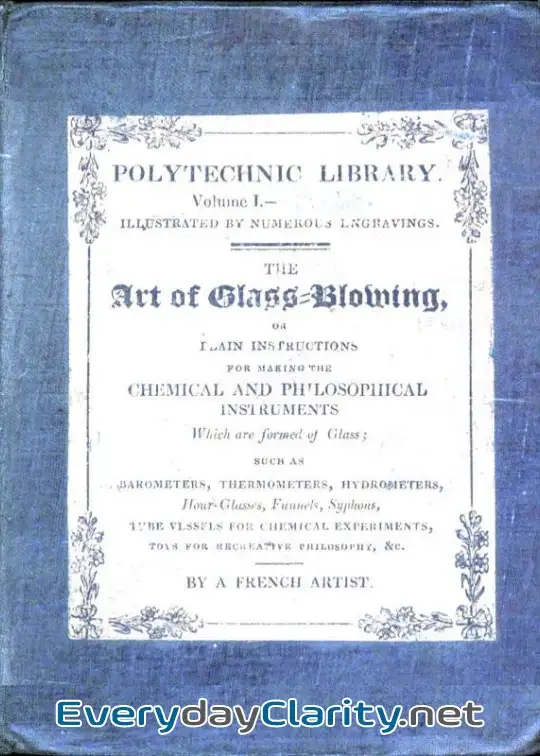 Book cover: The Art Of Glass-Blowing