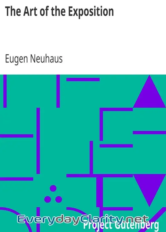 Book cover: The Art Of The Exposition . Personal Impressions Of The Architecture, Sculpture, Mural Dec