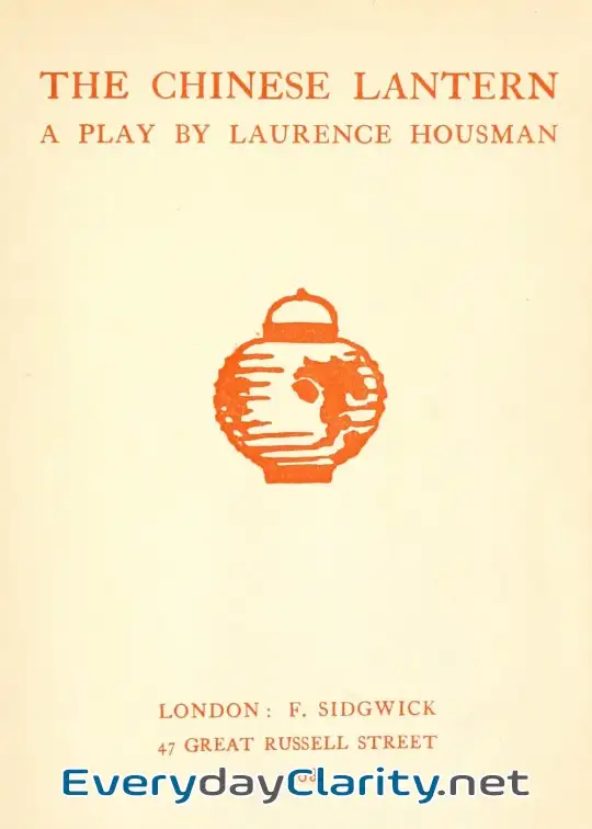 Book cover: The Chinese Lantern