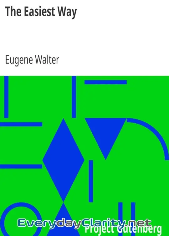 Book cover: The Easiest Way . Representative Plays By American Dramatists. 1856-1911