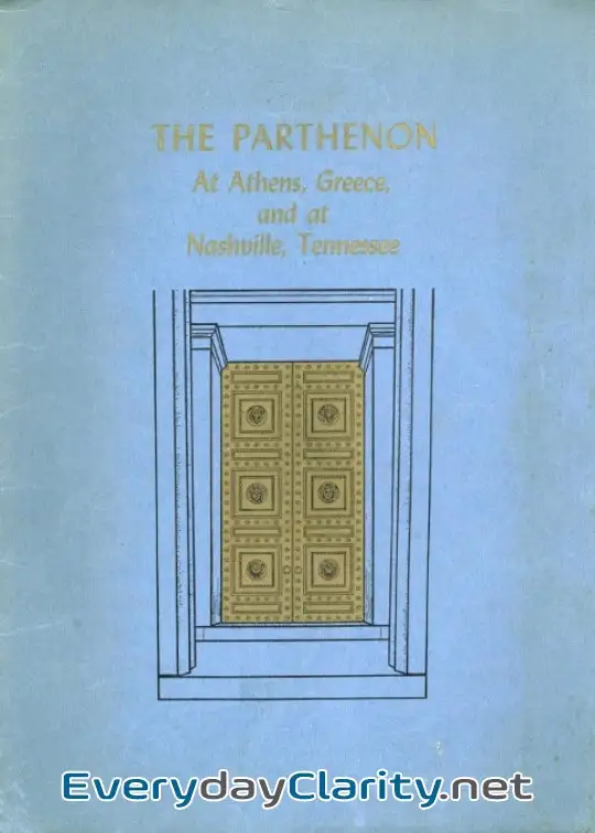 Book cover: The Parthenon At Athens, Greece And At Nashville, Tennessee