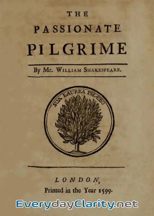 Book cover: The Passionate Pilgrim
