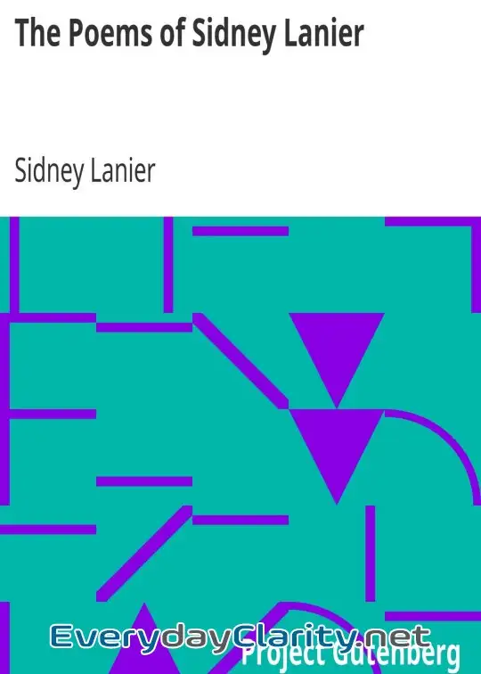 Book cover: The Poems Of Sidney Lanier