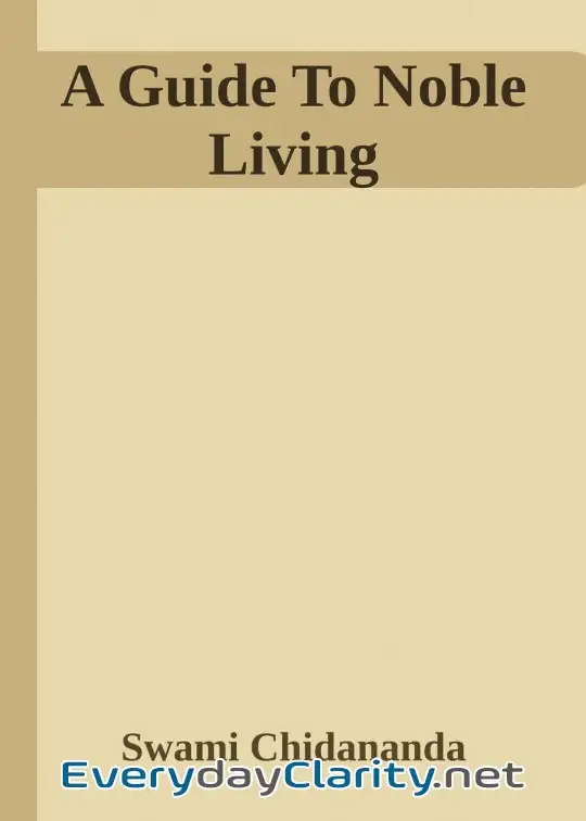 Book cover: A Guide To Noble Living