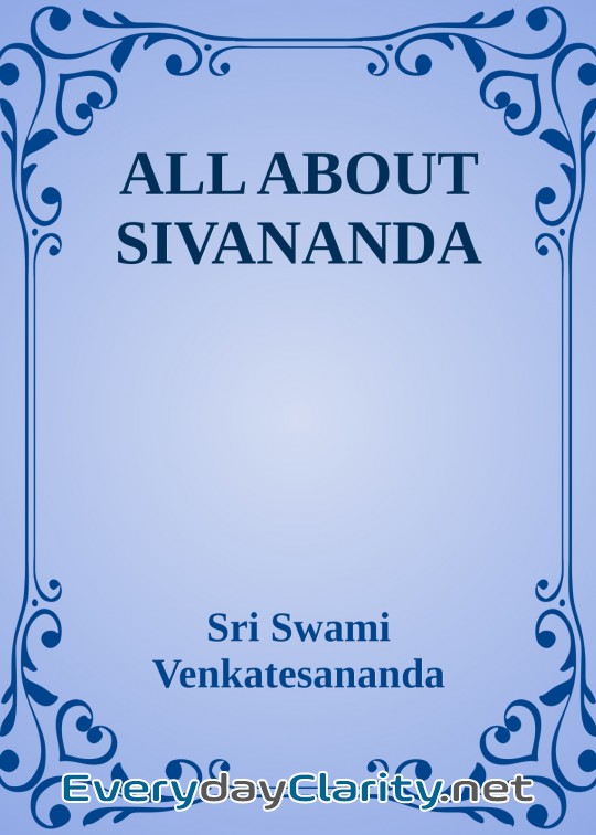 Book cover: All About Siv Ananda