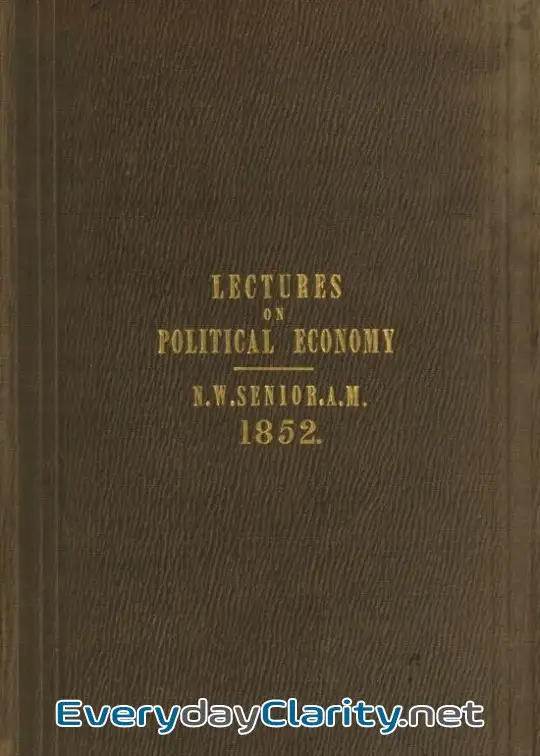 Book cover: Four Introductory Lectures On Political Economy