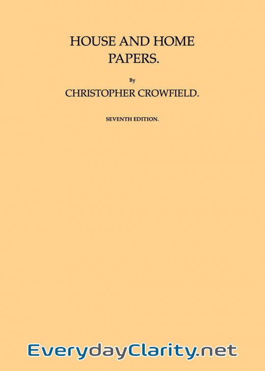 Book cover: House And Home Papers . Seventh Edition