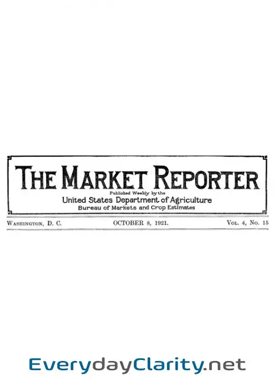 Book cover: The Market Reporter, Vol. 4, No. 15