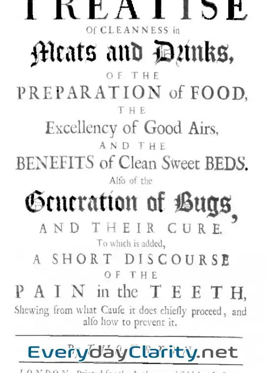 Book cover: A Treatise Of Cleanness In Meats And Drinks, Of The Preparation Of Food, . The Excellency