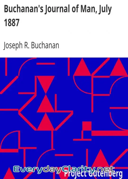 Book cover image Buchanan’s Journal Of Man, July 1887 . Volume 1, Number 6