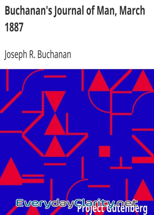 Book cover image Buchanan’s Journal Of Man, March 1887 . Volume 1, Number 2