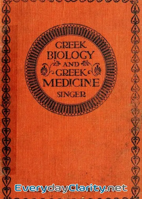Book cover image Greek Biology & Greek Medicine
