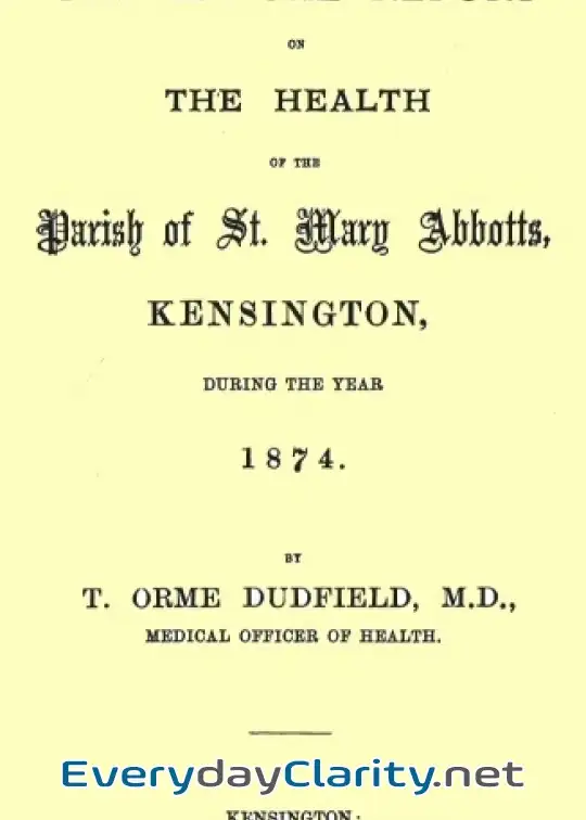 Book cover image The Annual Report On The Health Of The Parish Of St. Mary Abbotts, Kensington, During The