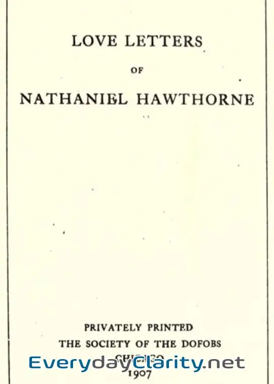 Book cover image Love Letters Of Nathaniel Hawthorne, Volume 2 (Of 2)