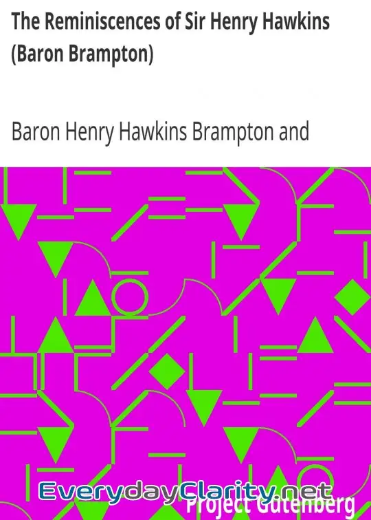 Book cover image The Reminiscences Of Sir Henry Hawkins (Baron Brampton)