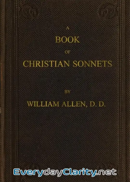 Book cover: A Book Of Christian Sonnets