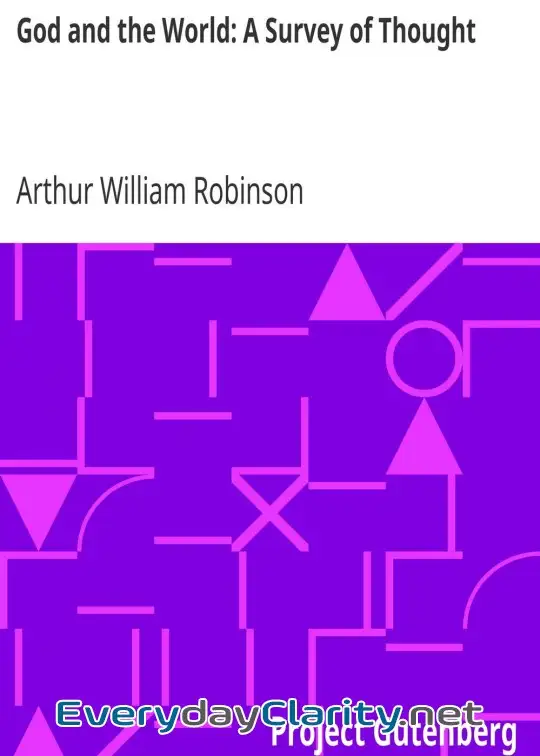 Book cover: God And The World. A Survey Of Thought