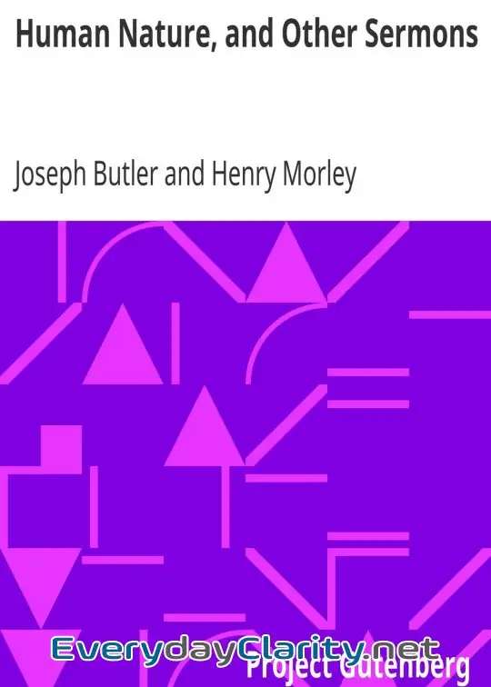 Book cover: Human Nature, And Other Sermons