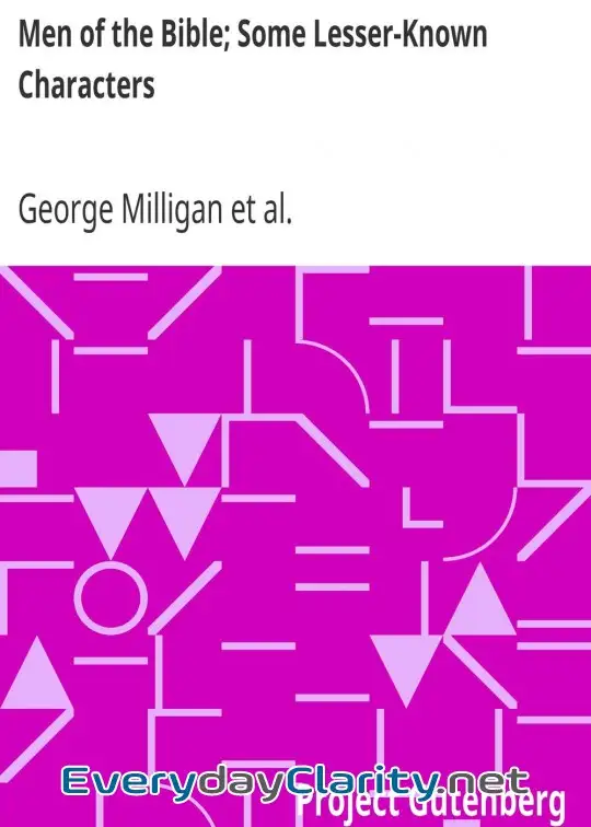 Book cover: Men Of The Bible; Some Lesser-Known Characters