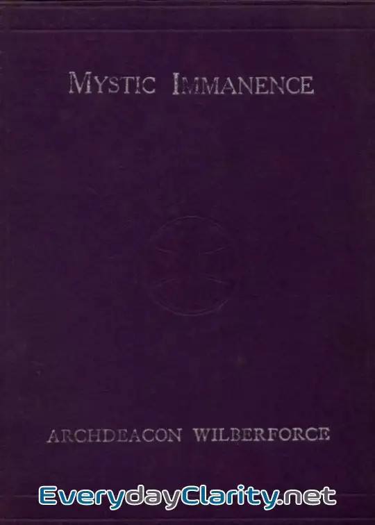 Book cover: Mystic Immanence, The Indwelling Spirit