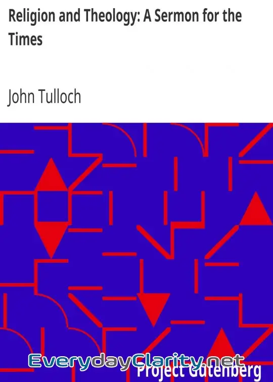 Book cover: Religion And Theology. A Sermon For The Times . Preached In The Parish Church Of Crathie,