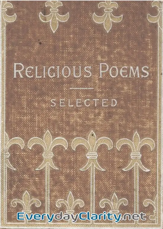 Book cover: Religious Poems, Selected