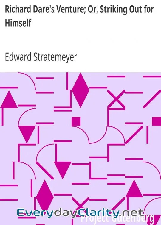 Book cover: Richard Dare’s Venture; Or, Striking Out For Himself