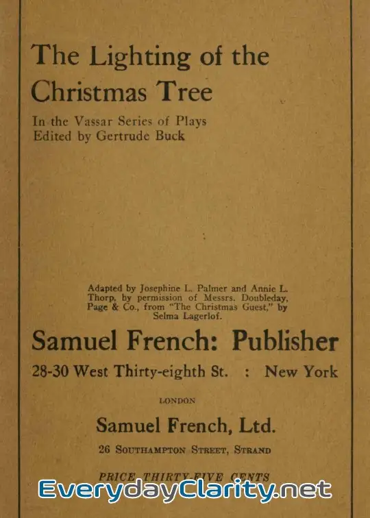 Book cover: The Lighting Of The Christmas Tree