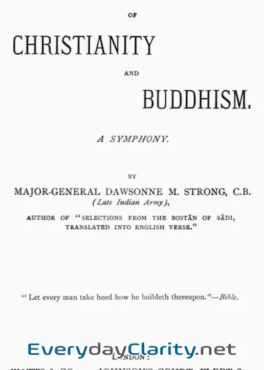 Book cover: The Metaphysic Of Christianity And Buddhism. A Symphony