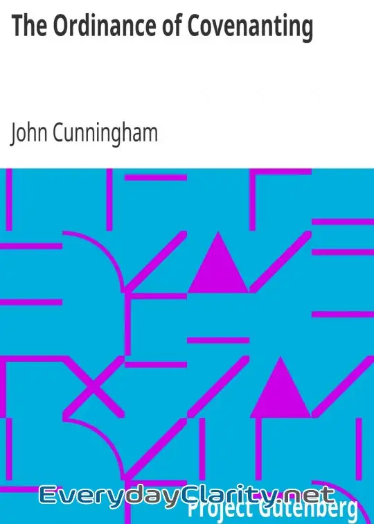 Book cover: The Ordinance Of Covenanting
