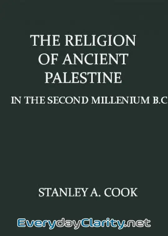 Book cover: The Religion Of Ancient Palestine In The Second Millenium B.c