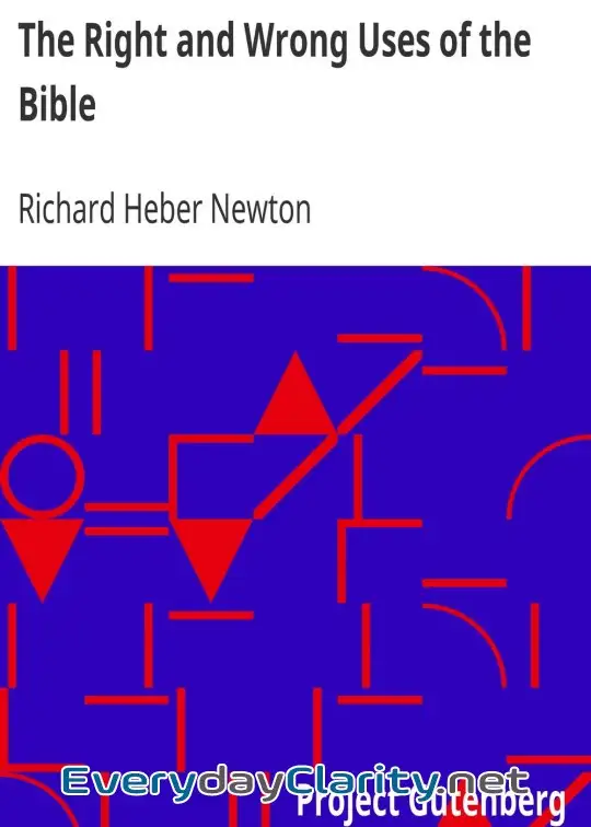 Book cover: The Right And Wrong Uses Of The Bible