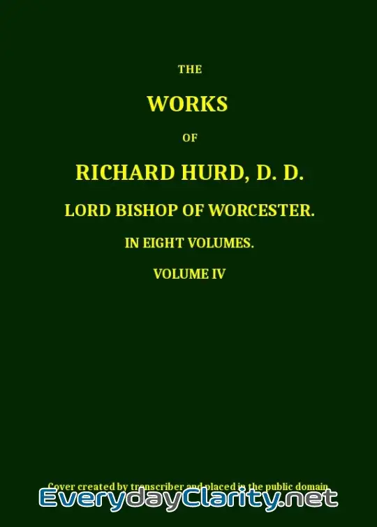 Book cover: The Works Of Richard Hurd, Volume 4 (Of 8)