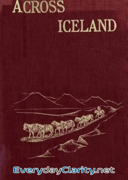 Book cover: Across Iceland