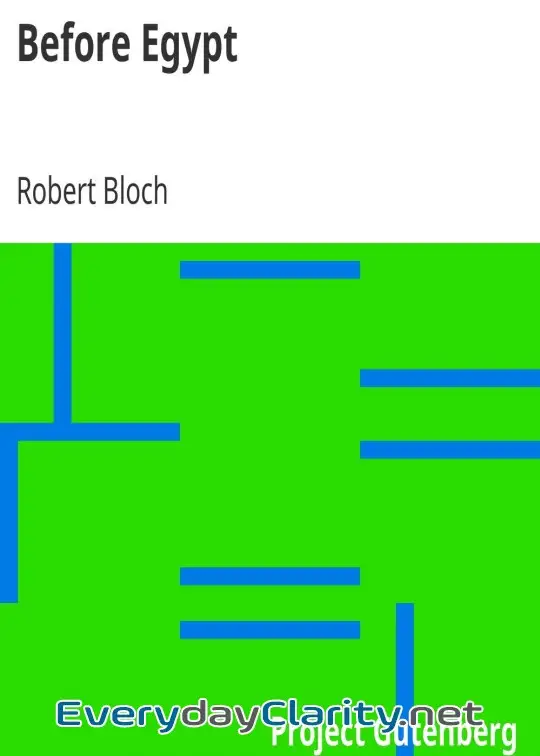 Book cover: Before Egypt