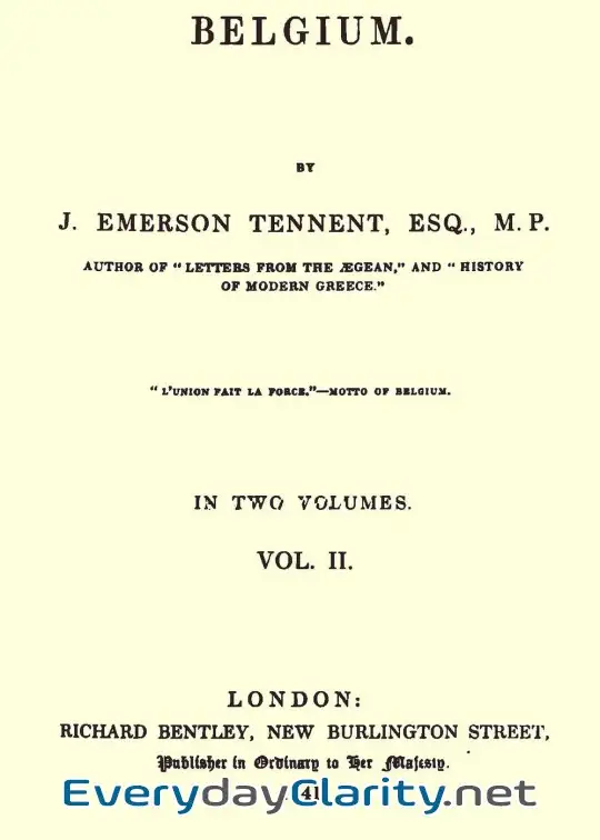 Book cover: Belgium, Vol. 2 (Of 2)