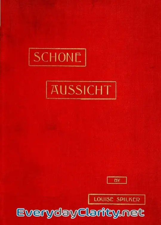 Book cover image Sch├╢Ne Aussicht. A Journal Of Our Trip Abroad