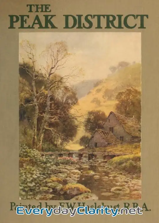 Book cover: The Peak District