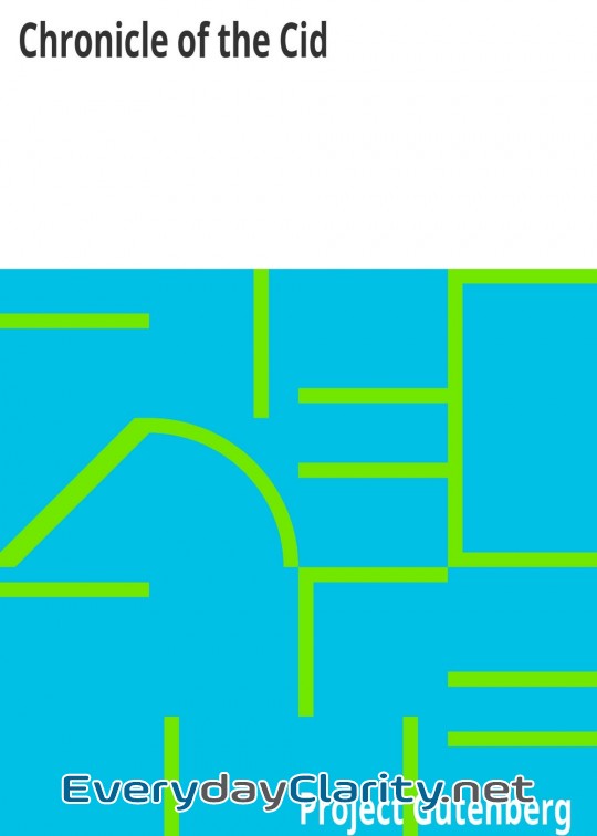 Book cover: Chronicle Of The Cid