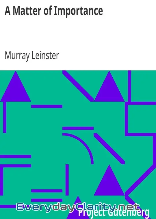 Book cover: A Matter Of Importance