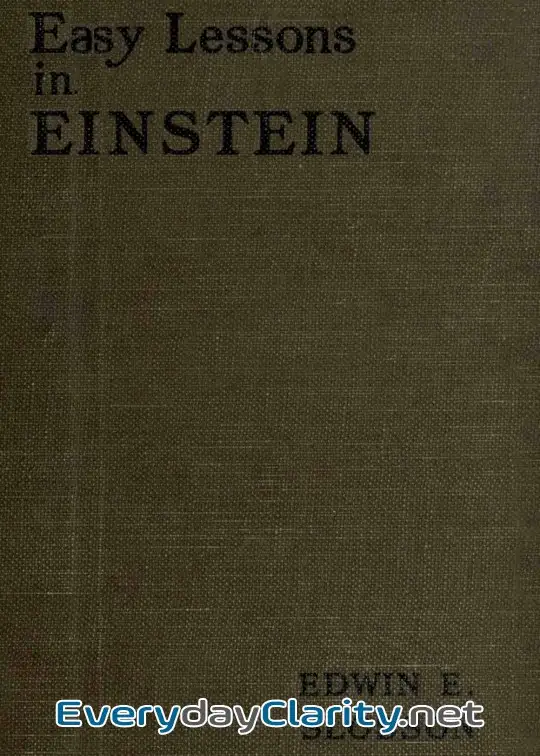 Book cover image Easy Lessons In Einstein