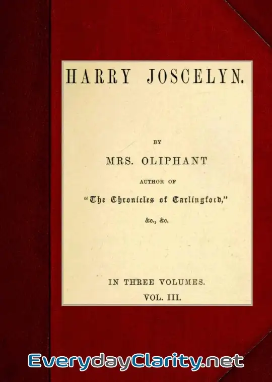 Book cover image Harry Joscelyn; Vol. 3 Of 3