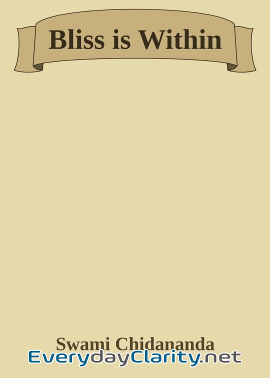 Book cover: Bliss Is Within