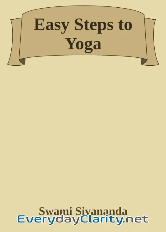 Book cover: Easy Steps To Yoga