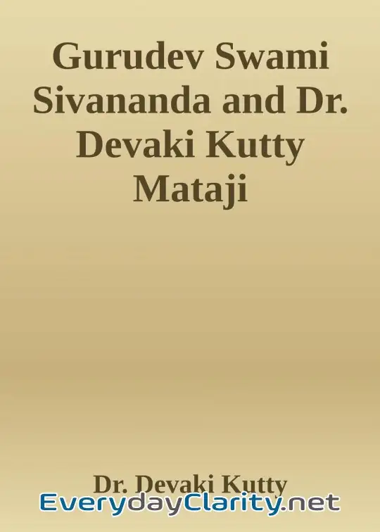 Book cover: Gurudev Swami Siv Ananda