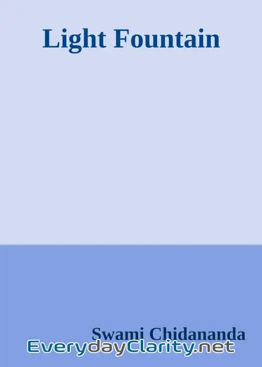 Book cover: Light Fountain