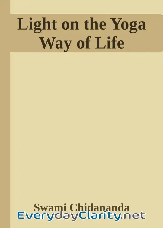Book cover: Light On The Yoga Way Of Life