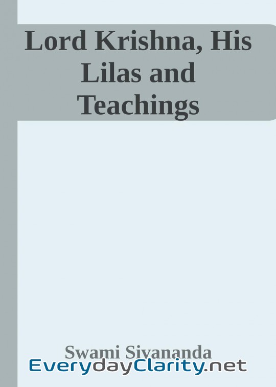 Book cover: Lord Krishna